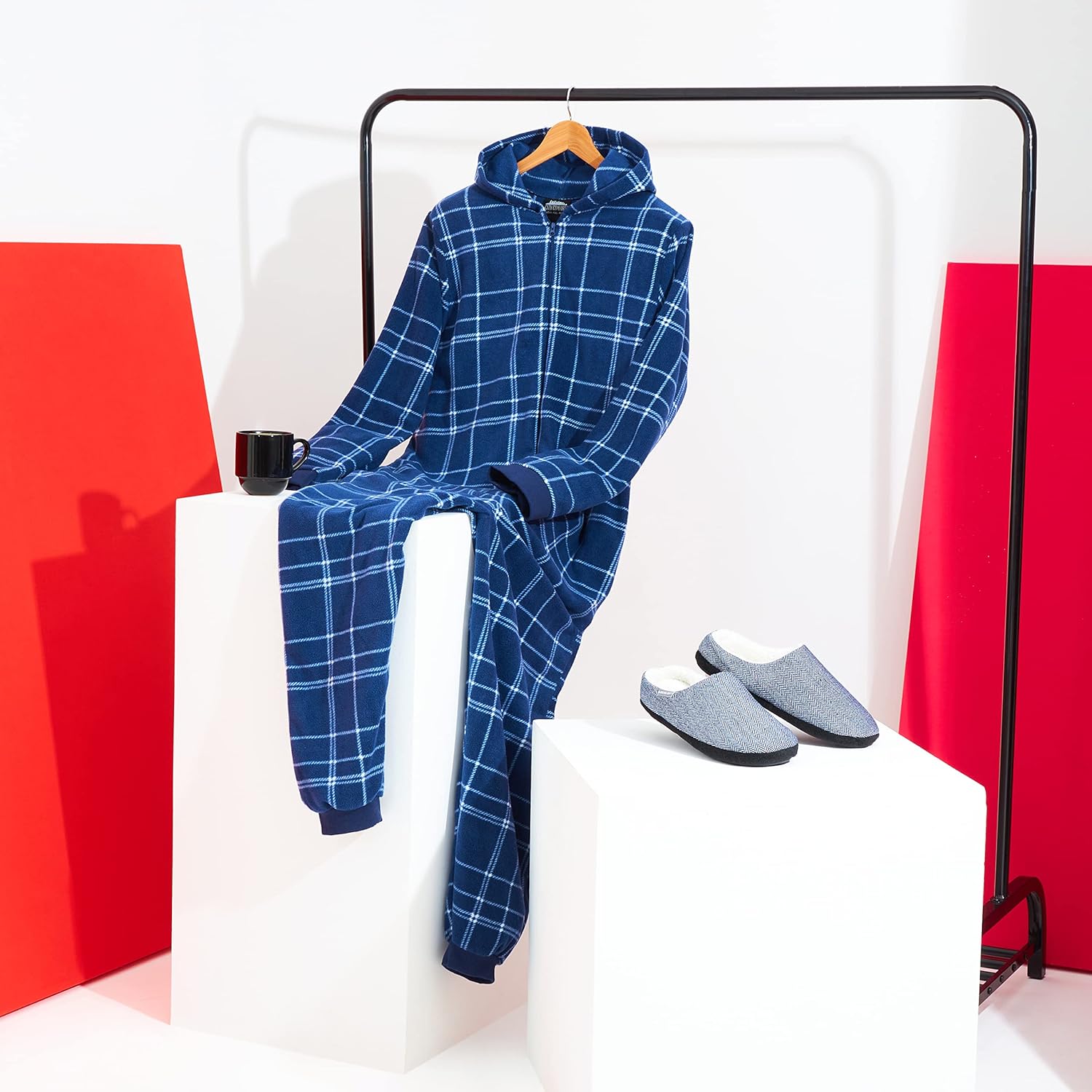 Pijama Mono Polar Hombre 1 Pieza Pijama Mono Polar Hombre 1 Pieza